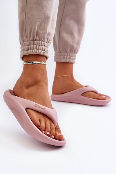 Damen Schaumstoff Flip-Flops Big Star NN274A650 Rosa
