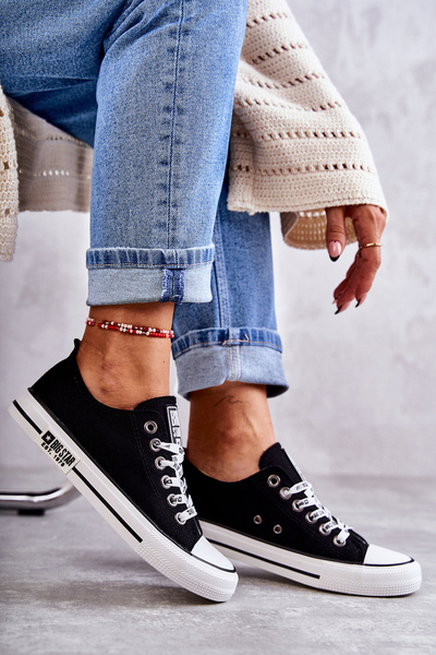 Women's Material Sneakers Big Star KK274102 Black
