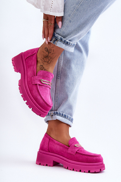 Slip-On Slip-On Loafers Pink Love Pin