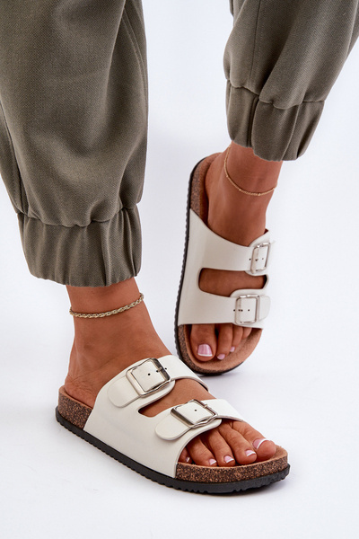 Sandales femme à boucles blanc Oliena