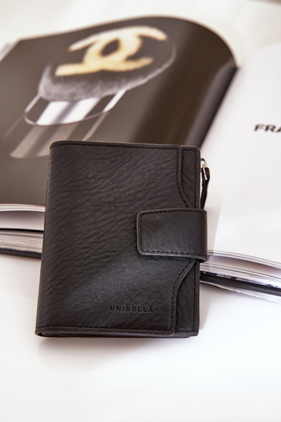 Portefeuille Femme Éco Cuir Noir Jezorea