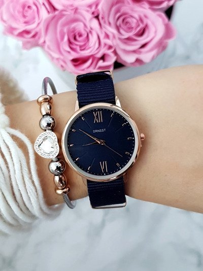 Women's Watch Ernest Fousie Navy Blue