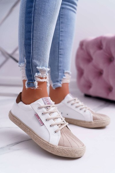 Baskets Cross Jeans Femme Blanc DD2R4095