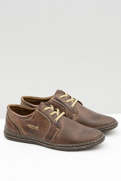 Demi-bottes Marko en cuir marron pour hommes
