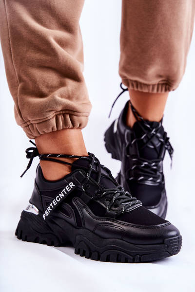 Baskets Femme Chaussures De Sport Noir Sheron