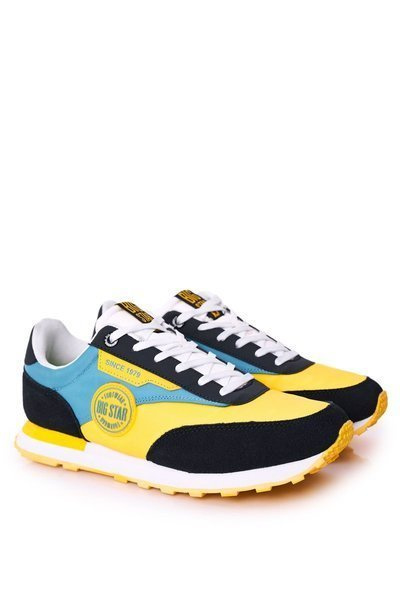 Chaussures de Sport Homme Memory Foam Big Star HH174249 Jaune-Bleu