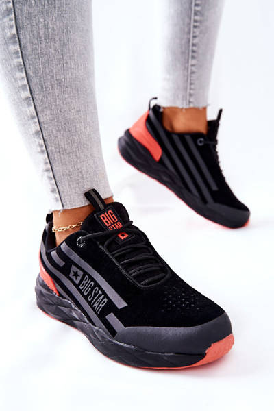 Leather Sport Shoes Big Star II274460 Black