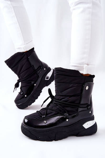 Fleecegefütterte Stiefel Black Holys