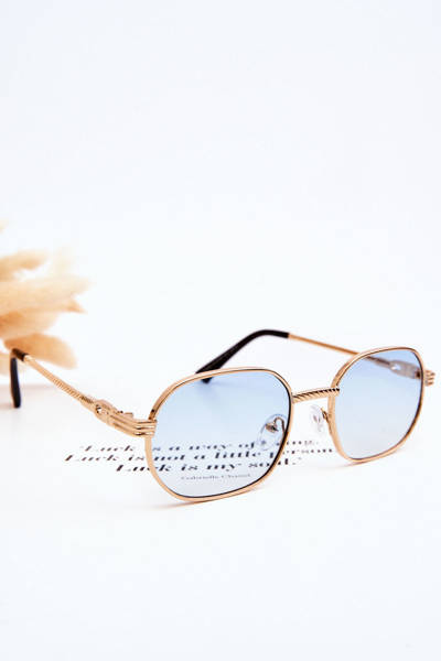 Ochelari de soare la modă Ful VUE V160049 Aur-albastru