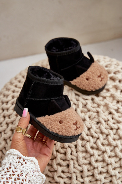 Bottes de neige isolées pour enfants Lamy noir Esandira
