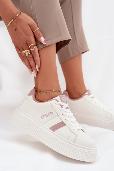 Női Platformos Sneakers Big Star SS274346 Fehér