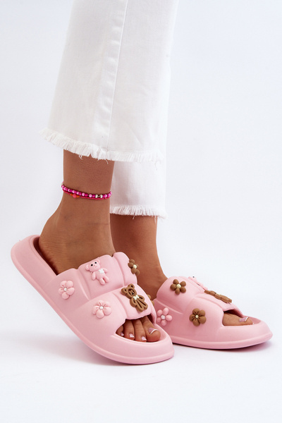 Női hab papucs rózsaszín díszítéssel, Cambrina