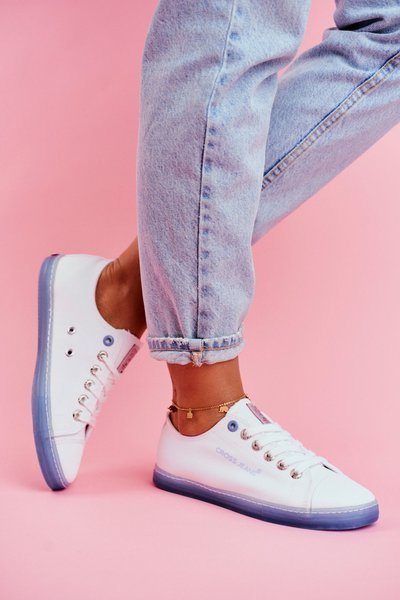 Moteriški sportbačiai Cross Jeans Balta Mėlyna FF2R4077C