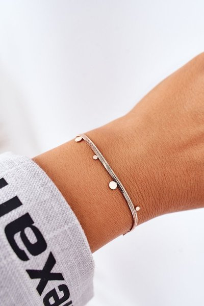 Armband aus feiner Roségoldkette
