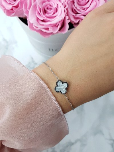 Bracelet Chaîne Femme Fleur Argent Selene