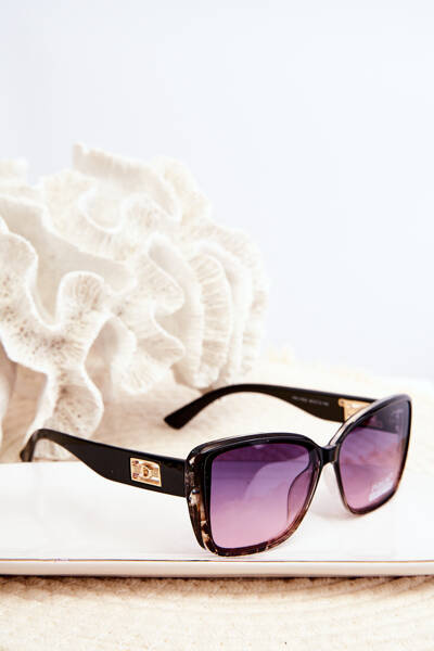 Lunettes de soleil noires UV400 pour femmes