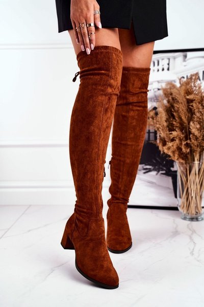 Cizme pentru femei Sergio Leone Lycra Camel KZ281