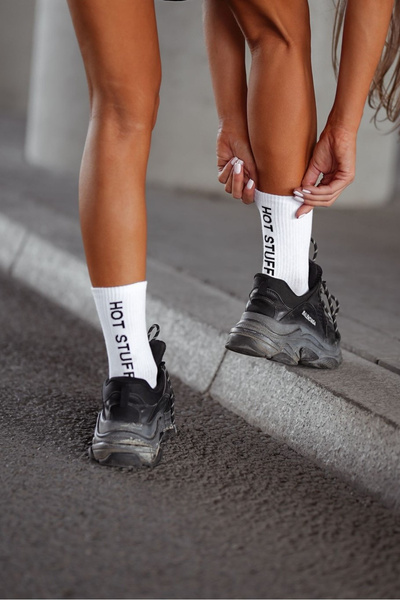 Pamut Női Zoknik HOT STUFF Fehér