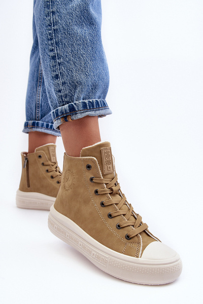 Damen Schnürstiefel Mit Gefüttert Camel Big Star MM274026