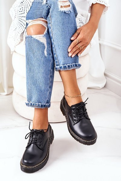 Odiniai loaferiai Oxfords Big Star II274107 juodi