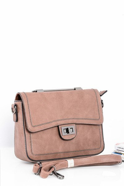 Rosa Damen elegante Handtasche Lamellen