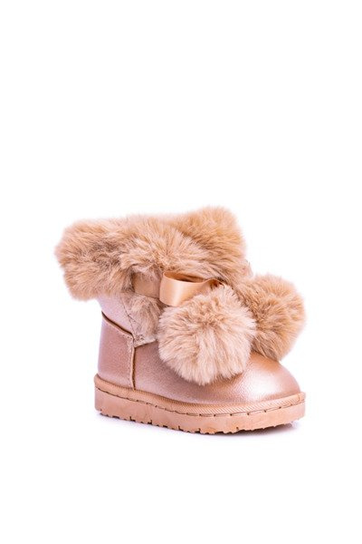 Bottes de neige chauffées pour enfants Champagne Roofy