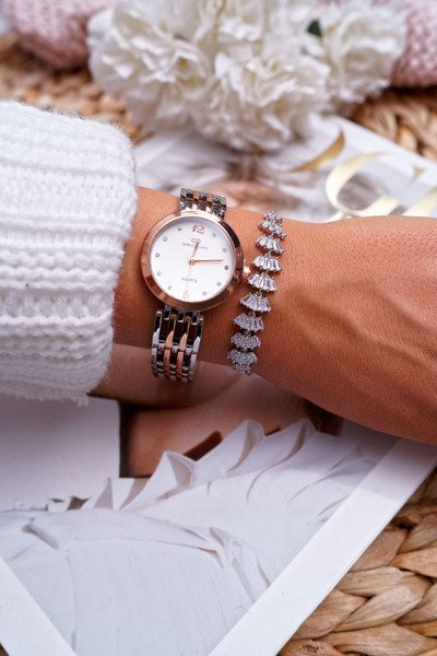 Bracelet chaîne Gloria en argent pour femme