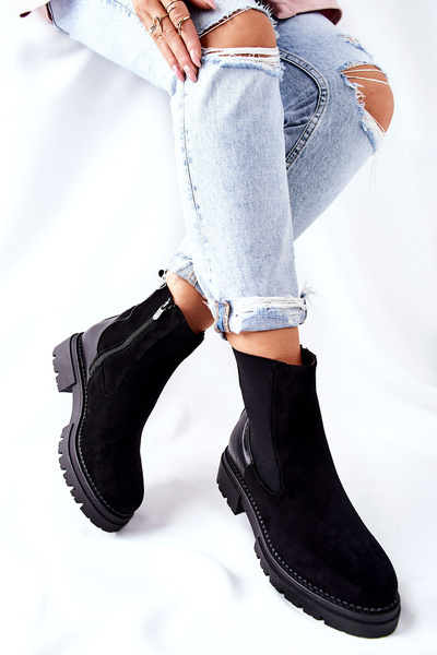 Bottes Isolées Avec Fermeture Éclair Noir Prestons