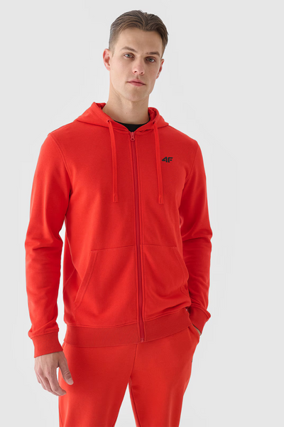 Survêtement à capuche zippé pour homme rouge 4FWMM00TSWSM1466-60S