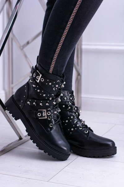 Női csizma High Black Trappers Albere