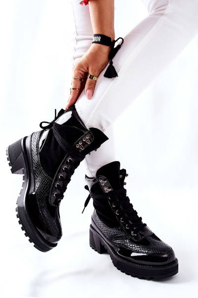 Schwarze Catan-Stiefel für Frauen