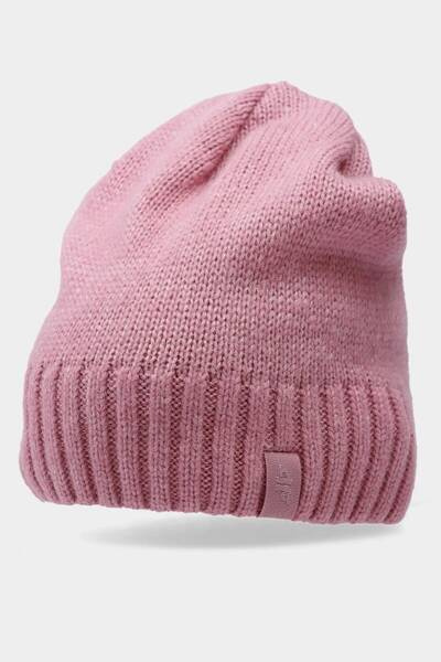 Damen Wintermütze mit Wollanteil 4F 4FAW23ACAPF286-56S Rosa