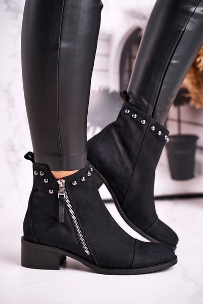Bottes Femme Daim Chaud Noir Laura Messi 1879