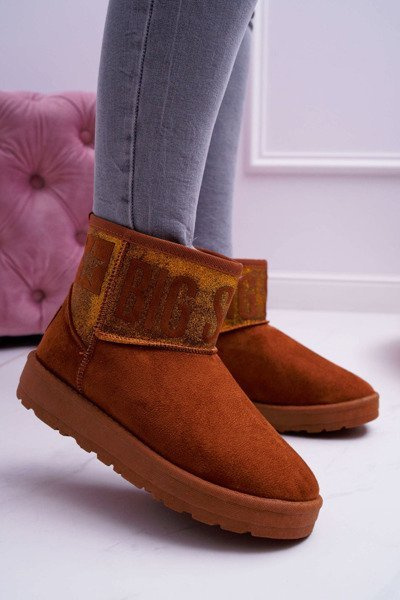 Women's Boots Snow Boots Warmed Brown Big Star EE274259
