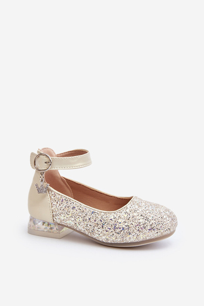 Kinder Glitzer Ballerina Flats Gold Pardride