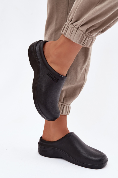 Schaumstoffpantoffeln Damen schwarz Parissa