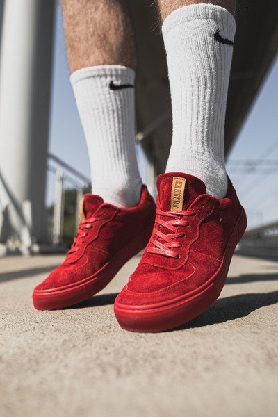 Baskets Big Star en daim rouge pour hommes EE174364