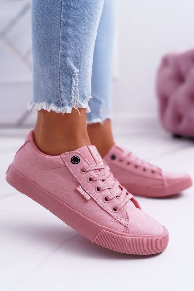 Damen Big Star Wildleder Rosa Turnschuhe EE274047