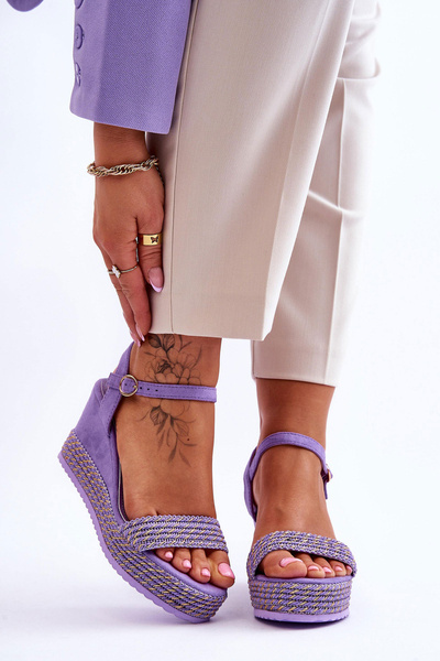 Classic Women's Wedge Sandals Violet Malmo