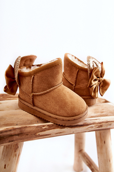 Bottes de neige chaudes à nœuds fille Camel Meriva