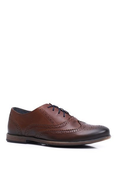 Herren Freizeit Freizeitschuhe Leder Nikopol Braun 1733