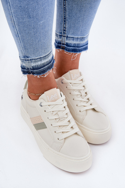 Baskets Femmes LEE LAYLA WOMEN LOW 50251003 Blanc Éteint