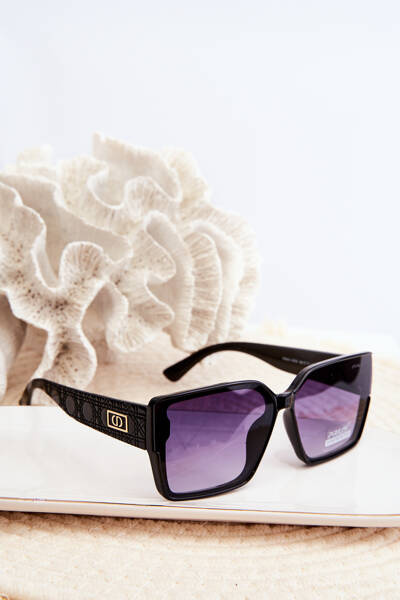 Damen Schwarze UV400 Sonnenbrille