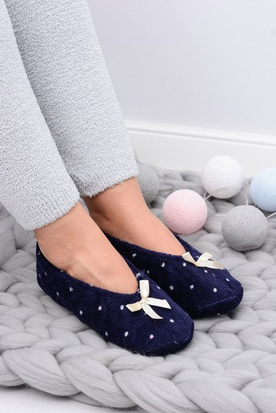 Damen Ballerina Hausschuhe In Dots SOXO