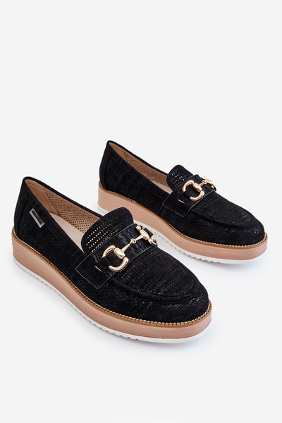 Damenschuhe On The Platform Shwarz Danny