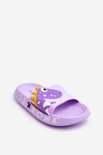 Chaussons en mousse pour enfants Dinosaure Violet Dario