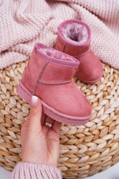 Bottes de Neige Isolées Enfant Rose Foncé Gooby