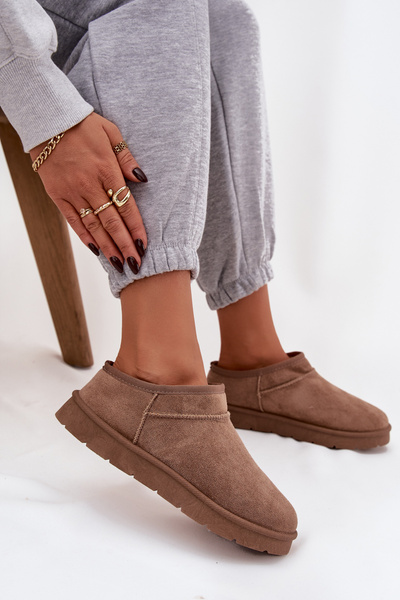 Bottes d'hiver pour femmes doublées en peluche gris foncé Serenne