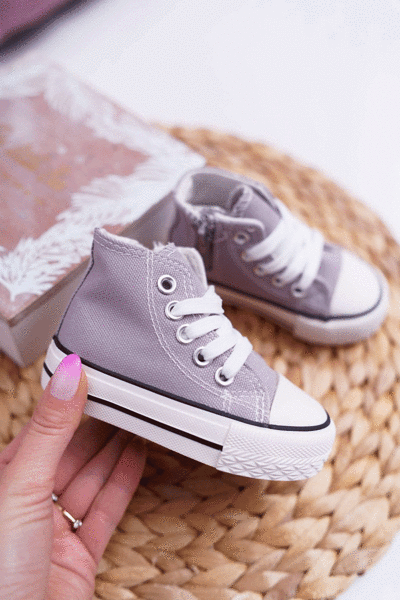Baskets Hautes Enfant Gris Filemon