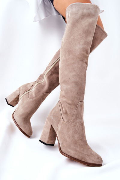 Wildleder Cappuccino Shernan Stiefel